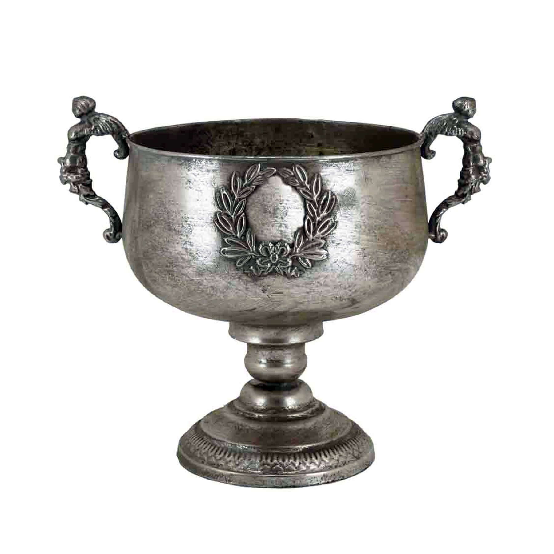 Elegant Vintage Silver Urn Vase, Luxury Co