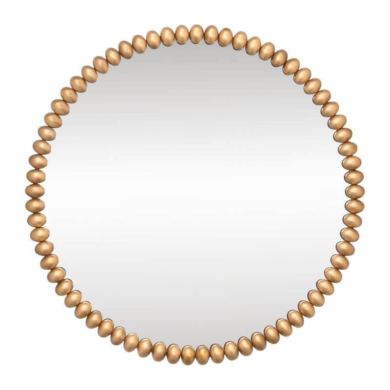 Esme Large Round Wall Mirror Gold Leaf Luxury Co