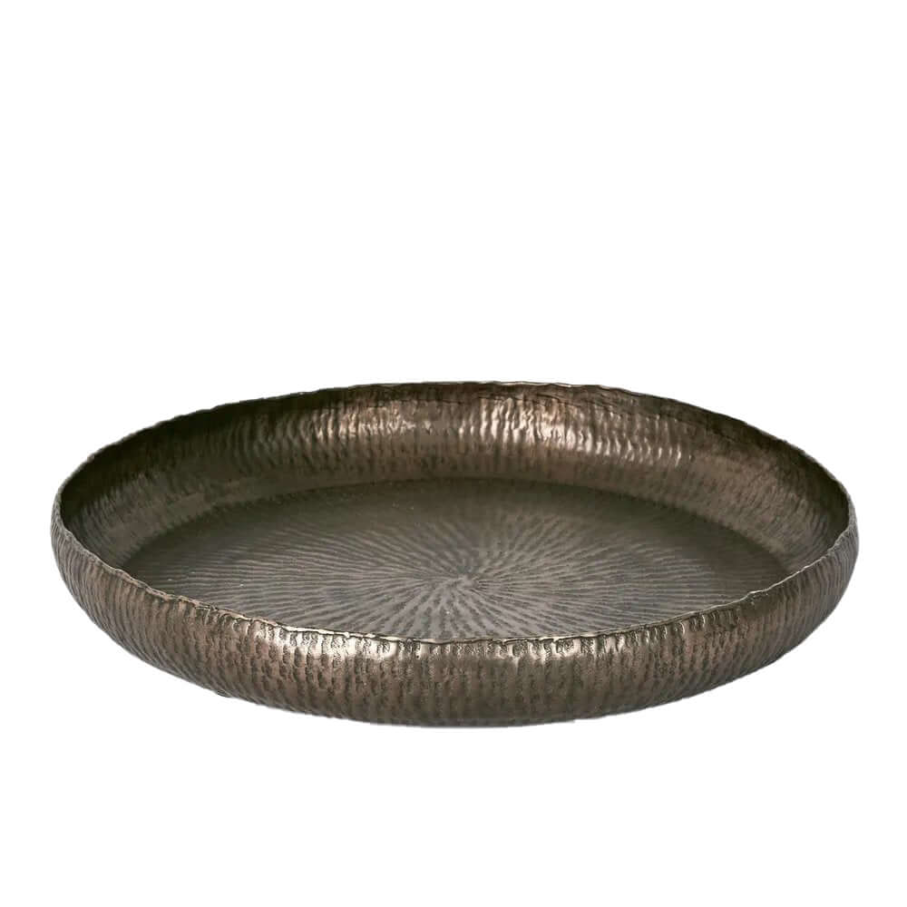 Felix Bronze Hammered Tray Aluminium Tray Bronze Finish