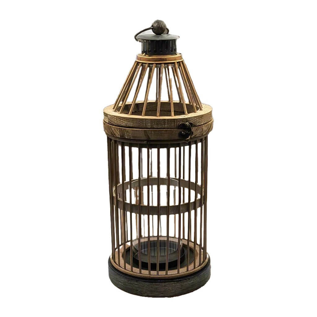 Home Beautiful Wooden Candle Lantern Large Luxury Co