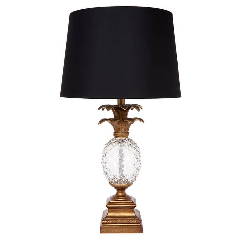 Langley Antique Table Lamp Modern Gold/Black 66cm Luxury Co