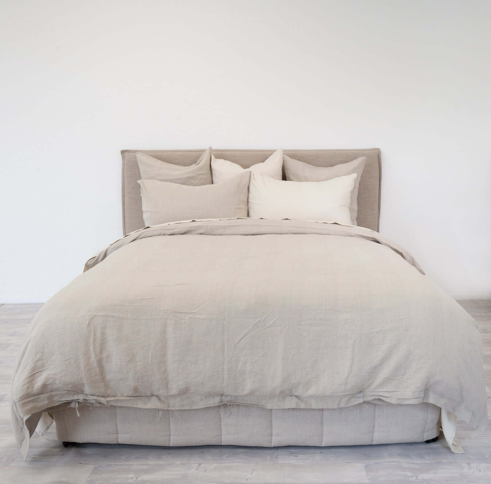 Linen Doona Cover Bed Set - King & Queen - Natural Luxury Co