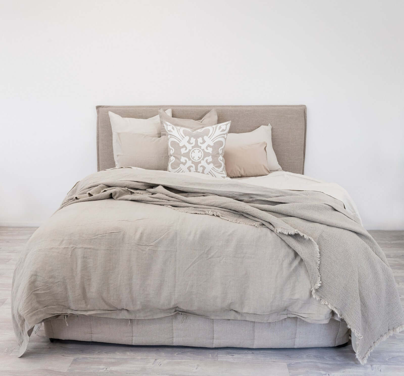 Linen Doona Cover Bed Set - King & Queen - Natural Luxury Co