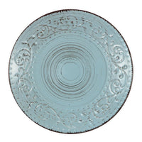 Salad Plate Aqua Vintage Rustic Charm