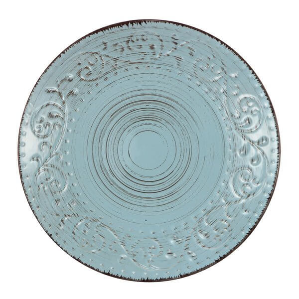 Salad Plate Aqua Vintage Rustic Charm