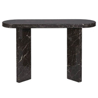 Andre Gold Inlay Marble Console Table