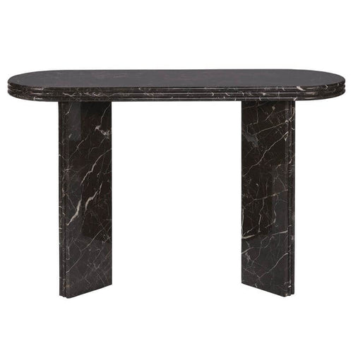 Andre Gold Inlay Marble Console Table