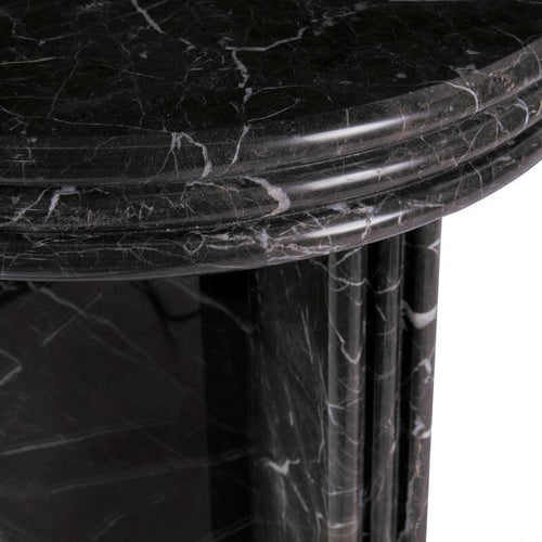 Andre Gold Inlay Marble Console Table