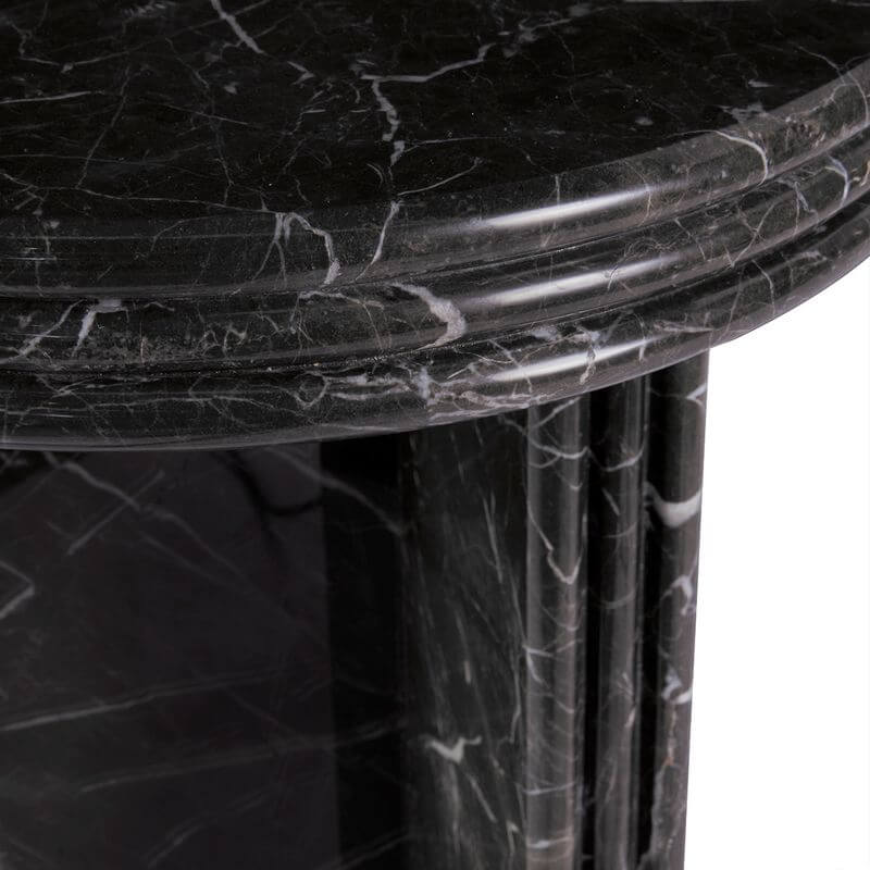 Andre Gold Inlay Marble Console Table