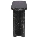 Andre Gold Inlay Marble Console Table