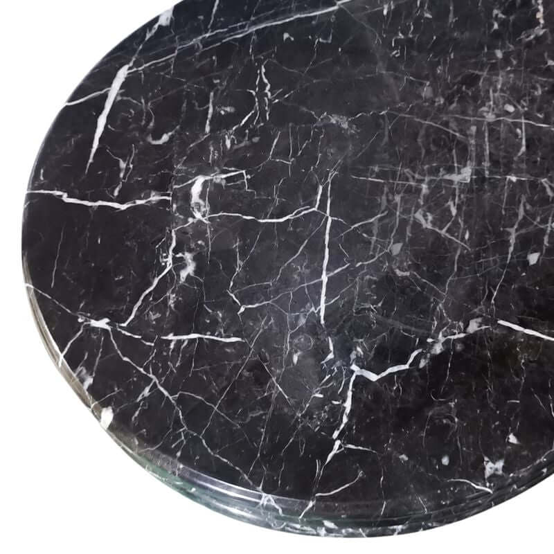 Andre Gold Inlay Marble Console Table