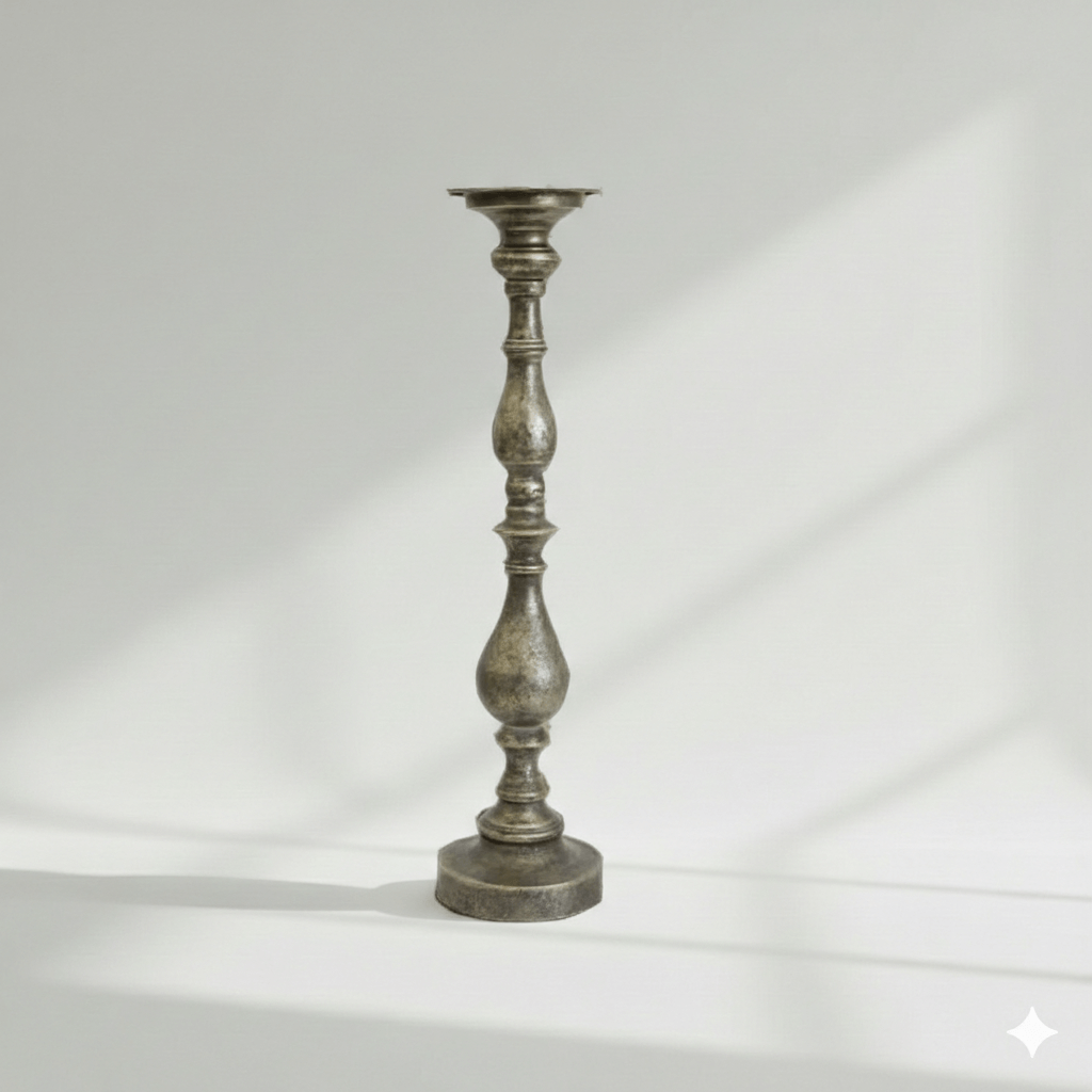 Antique Rustic Gold Wrought Iron Holder