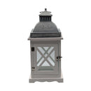 Antique White Timber Lantern Set of 2