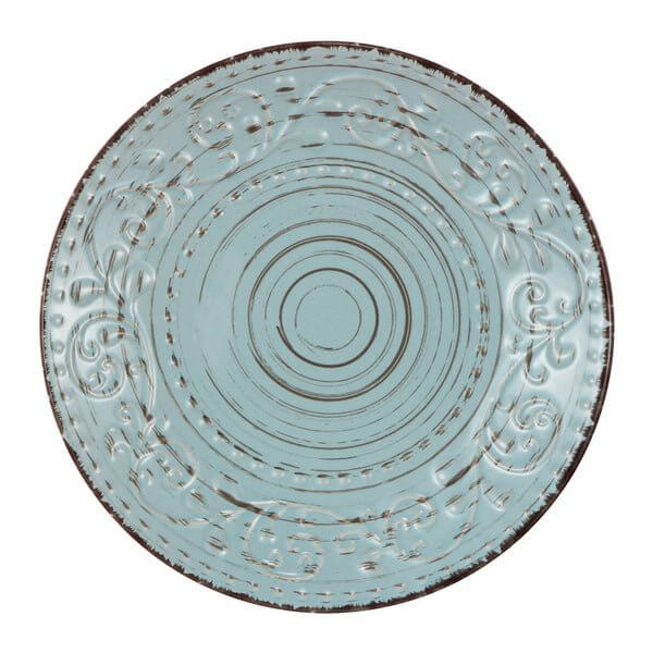 Aqua Dinner Plate Vintage Rustic Charm Dinner Plate