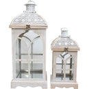 Arabesque White Champagne Lantern Set