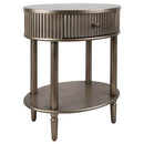 Arielle Bedside Table Art Deco Antique Gold Finish