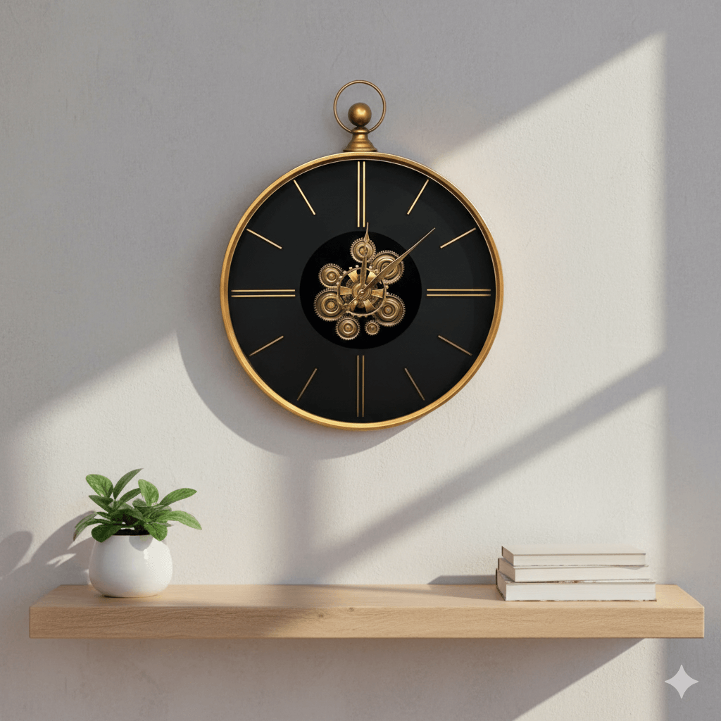 Astoria Industrial Gear Wall Clock 74cm