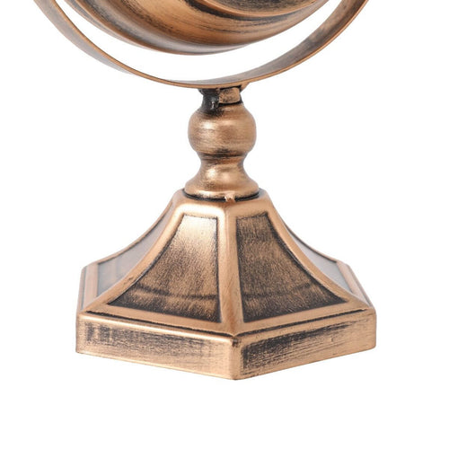 Atlas Rose Gold Gear Table Clock 38cm