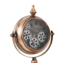 Atlas Rose Gold Gear Table Clock 38cm