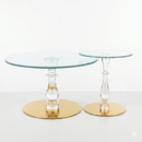 Aurelia Acrylic & Glass Nesting Tables Set