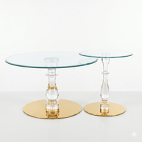 Aurelia Acrylic & Glass Nesting Tables Set