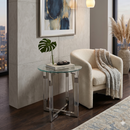 Aurelia Square Glass & Acrylic Side Table