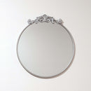 Baroque Silver Round Wall Mirror 60cm