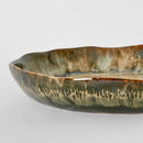 Belia Small Brown Stoneware Platter
