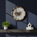 Bloomfield Wooden Gear Wall Clock 63.5cm