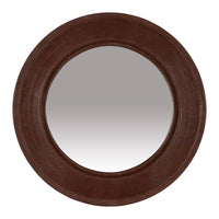 Bowie Coco Brown Round Wall Mirror 70cm