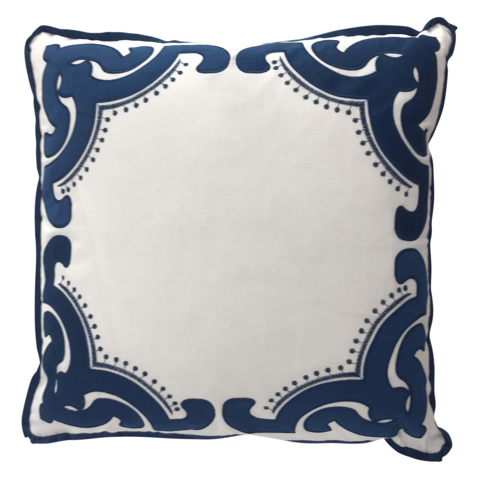 Bronte Navy Velvet Cushion Cover 55cm