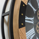 Champs Elysees Industrial Gear Wall Clock 74cm - Black