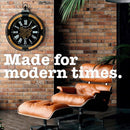 Champs Elysees Industrial Gear Wall Clock 74cm - Black