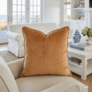 Chelsea Heavyweight Brown Velvet Cushion 50cm