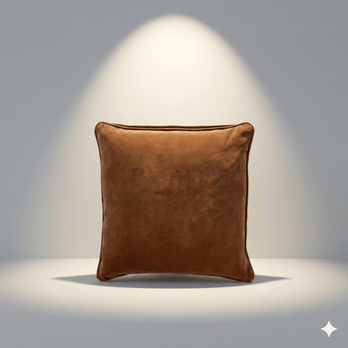 Chelsea Heavyweight Brown Velvet Cushion 50cm