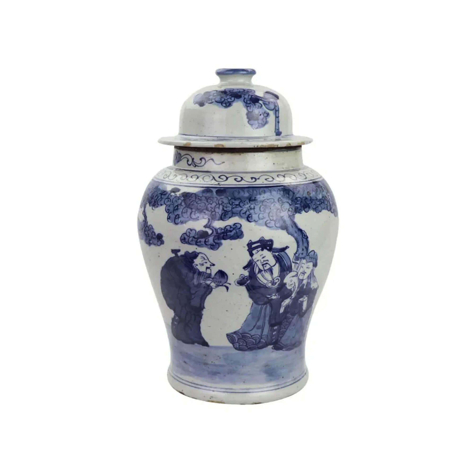 Chinese Blue White Porcelain Ginger Jar