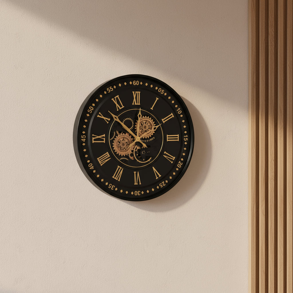 Colorado Round Moving Gear Clock 60cm