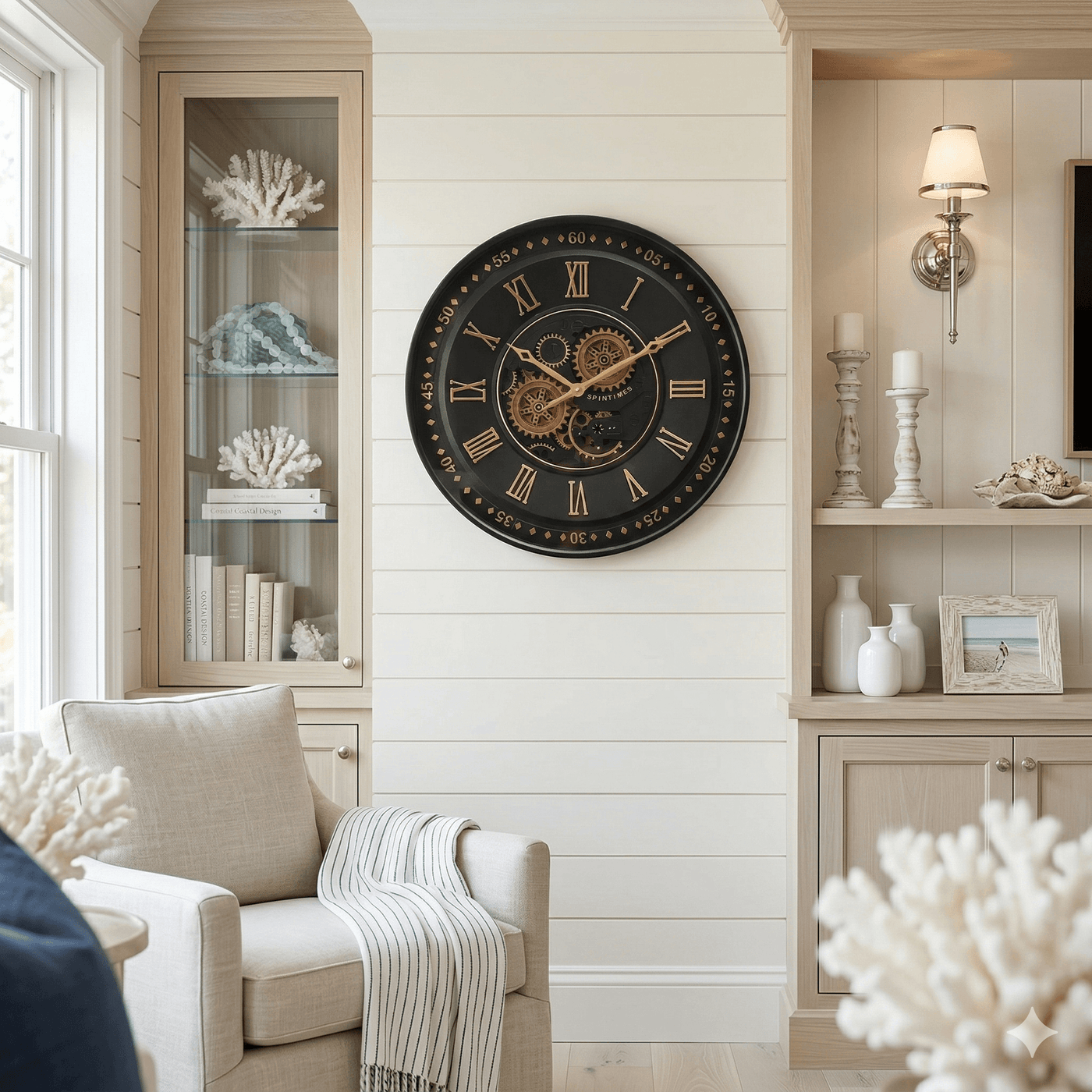 Colorado Round Moving Gear Clock 60cm