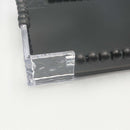 Contemporary Black Glass Serving Tray Set