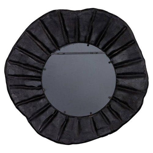 Corfu Textured Black Wall Mirror 102cm