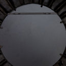 Corfu Textured Black Wall Mirror 102cm
