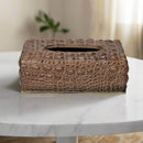Crocodile Textured Rectangle Tissue Box Cover