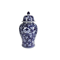 Dasch Ginger Jar Blue & White Trellis Classic Ceramic