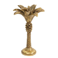 Decorative Gold Palm Tree Candle Holder