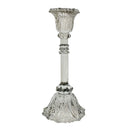 Elegant Sage Green Glass Taper Candle Stick