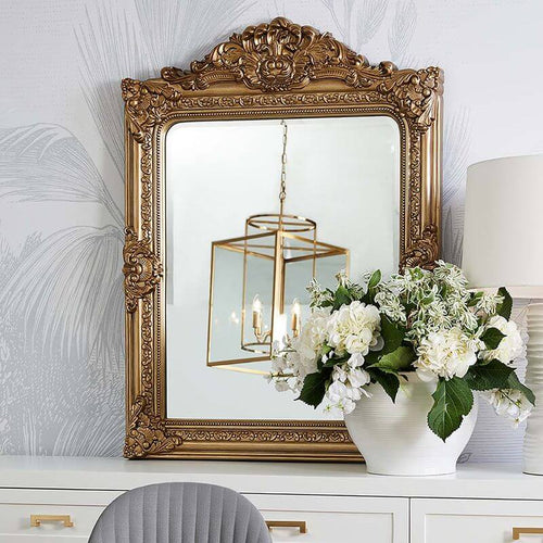 Elizabeth Antique Gold Wall Mirror 120cm