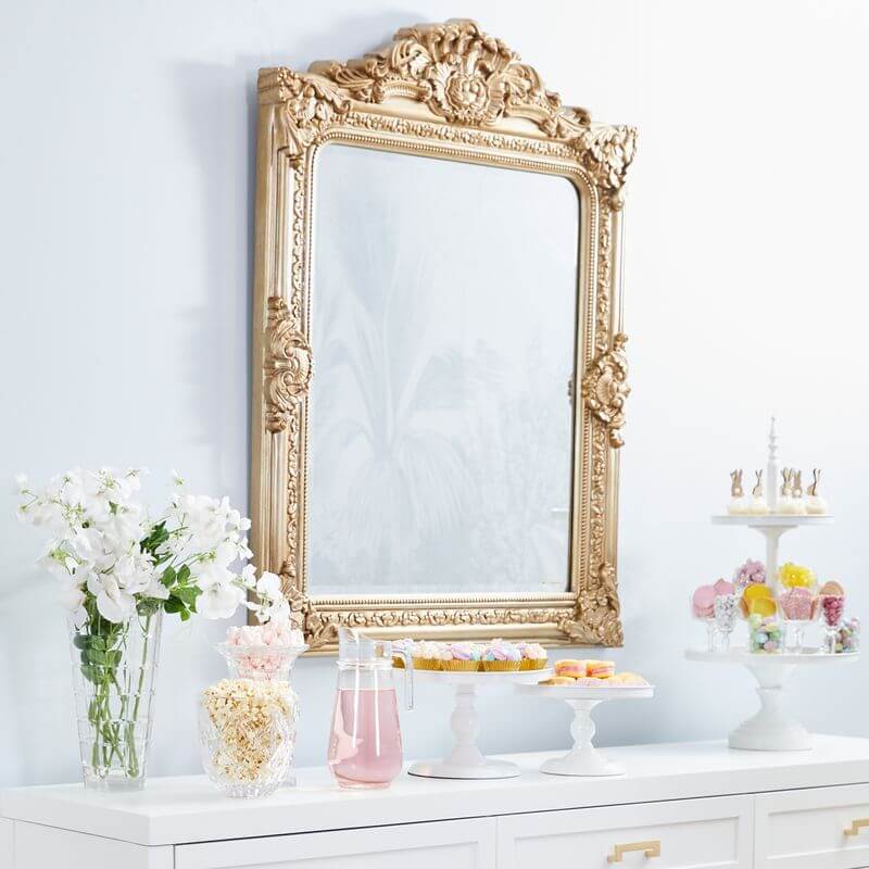 Elizabeth Antique Gold Wall Mirror 120cm