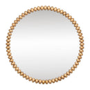 Esme Gold Leaf Round Wall Mirror 105cm