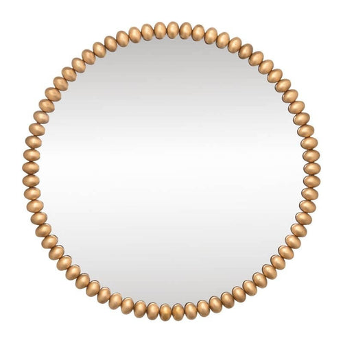 Esme Gold Leaf Round Wall Mirror 105cm