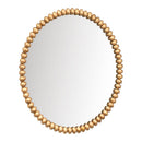 Esme Gold Leaf Round Wall Mirror 105cm